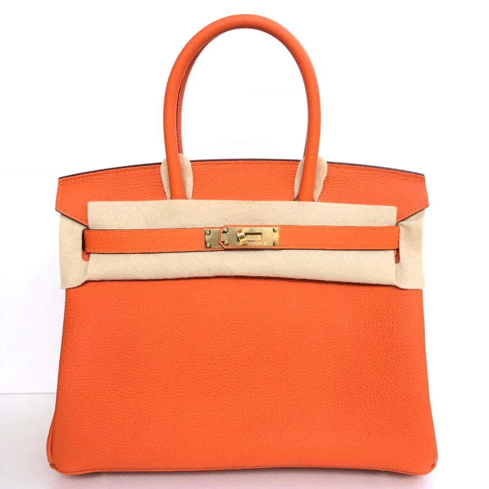 Hermes Birkin 30 Feu Togo Gold Hardware GHW