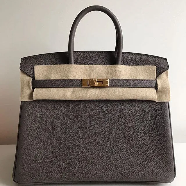 Hermès Birkin 25 Etain Togo Gold Hardware GHW A Stamp 2017 <!18868611>