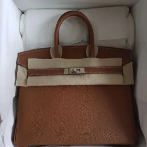 Hermès Birkin 25 Gold Togo Palladium Hardware PHW