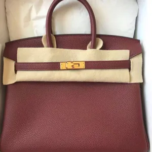 Hermès Birkin 25 Rouge H Togo Gold Hardware GHW