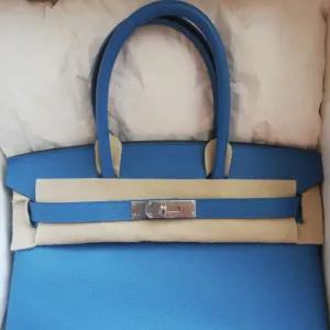Hermès Birkin 30 Bleu Zanzibar Epsom Palladium Hardware PHW