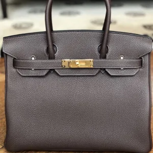 Hermès Birkin 30 Chocolat Togo Gold Hardware GHW