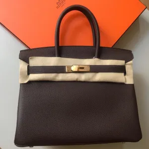 Hermès Birkin 30 Chocolat Togo Gold Hardware GHW