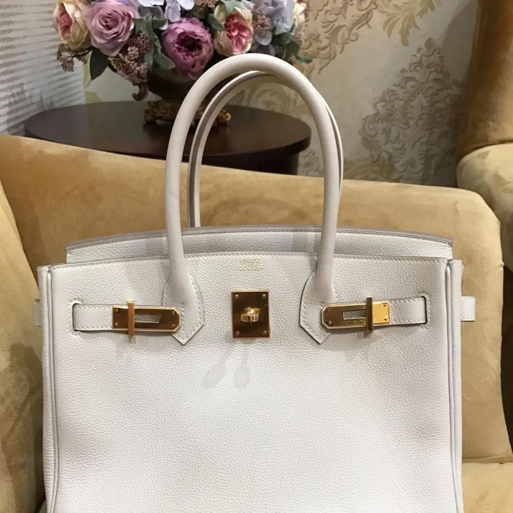 Hermès Birkin 30 Craie Togo Gold Hardware GHW