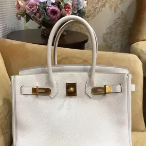 Hermès Birkin 30 Craie Togo Gold Hardware GHW