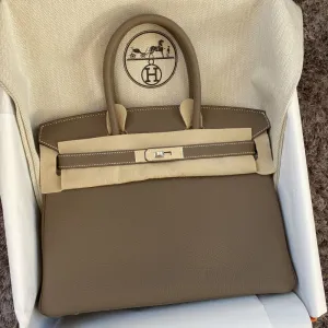 Hermès Birkin 30 Etoupe Togo Palladium Hardware PHW