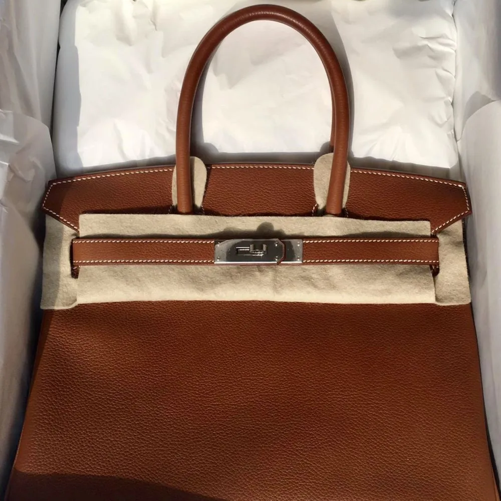 Hermès Birkin 30 Fauve Barenia Faubourg Palladium Hardware PHW