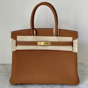 Hermès Birkin 30 Gold Togo Gold Hardware GHW