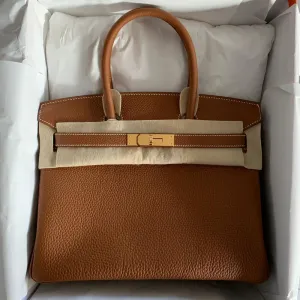 Hermès Birkin 30 Gold Togo Gold Hardware GHW