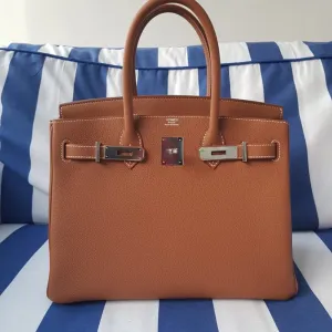 Hermès Birkin 30 Gold Togo Palladium Hardware PHW