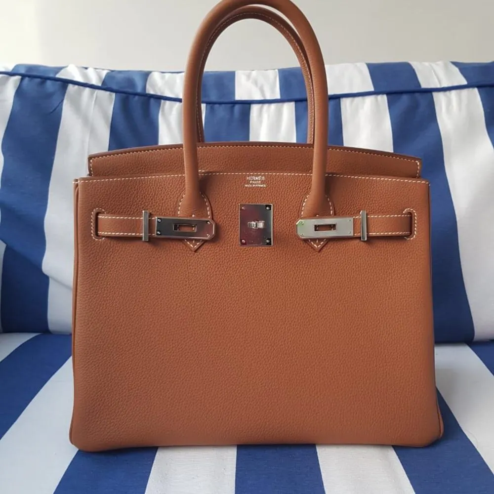 Hermès Birkin 30 Gold Togo Palladium Hardware PHW