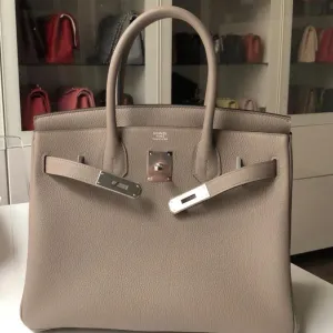 Hermès Birkin 30 Gris Asphalte Togo Palladium Hardware PHW