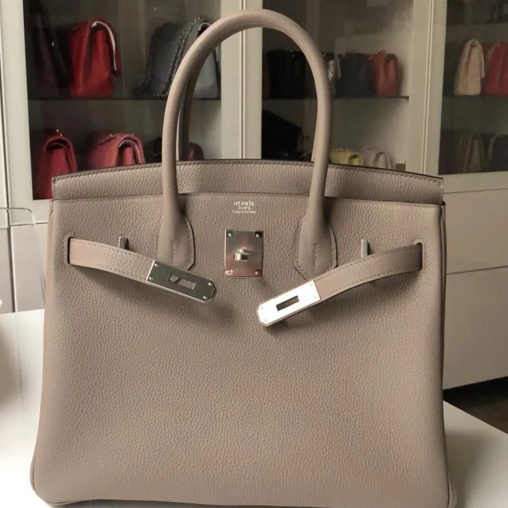 Hermès Birkin 30 Gris Asphalte Togo Palladium Hardware PHW