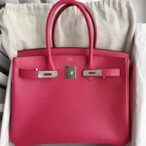 Hermès Birkin 30 Rose Extreme Epsom Palladium Hardware PHW