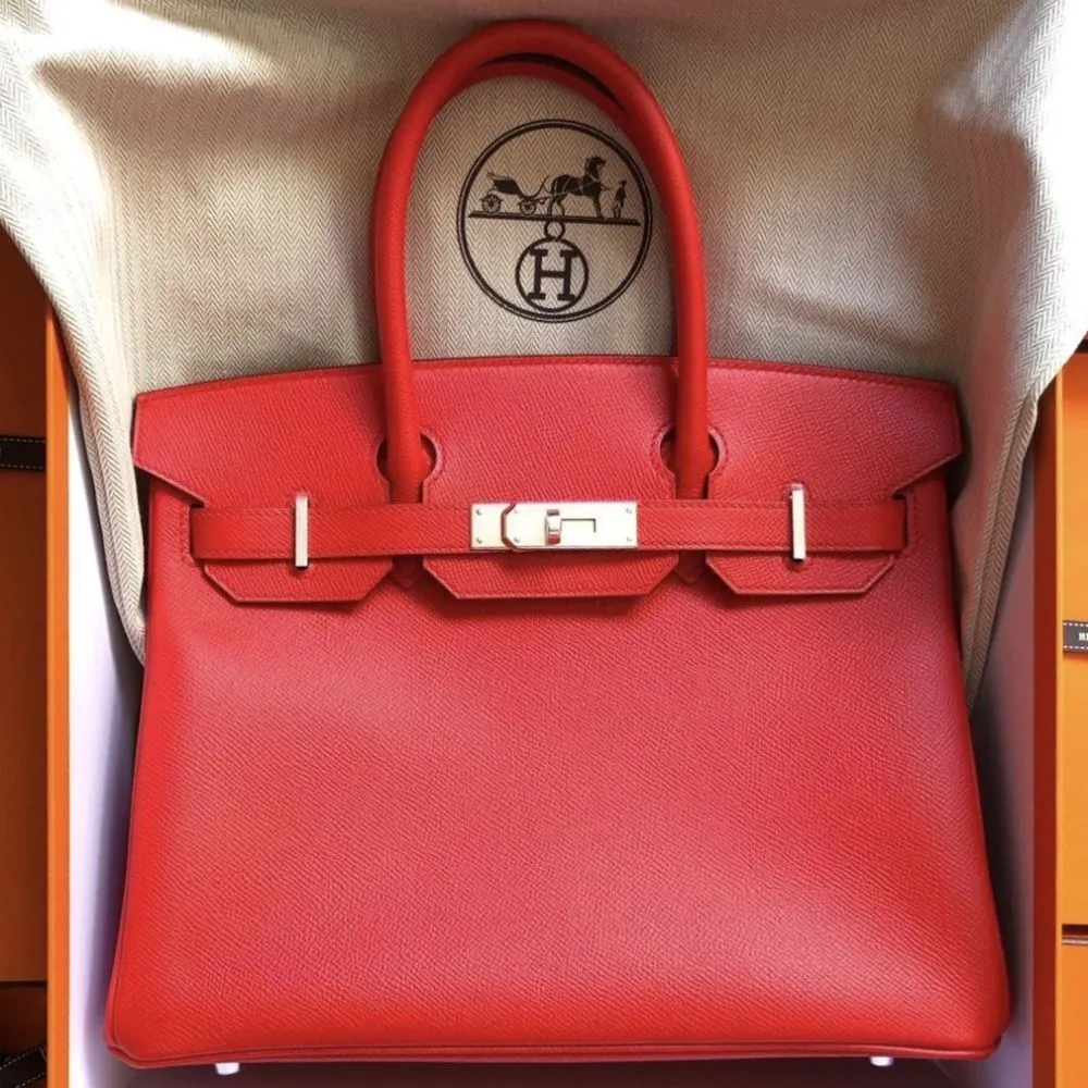 Hermès Birkin 30 Rouge de Coeur Epsom Palladium Hardware PHW