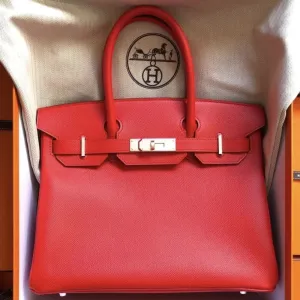 Hermès Birkin 30 Rouge de Coeur Epsom Palladium Hardware PHW