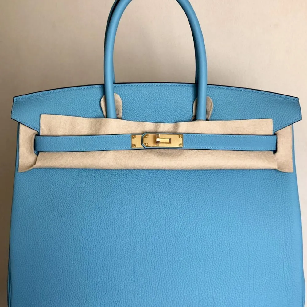 Hermès Birkin 35 Bleu du Nord Togo Gold Hardware GHW