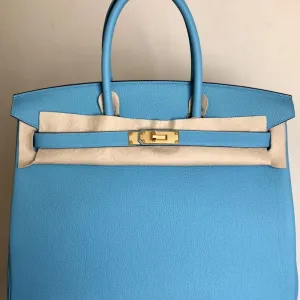 Hermès Birkin 35 Bleu du Nord Togo Gold Hardware GHW
