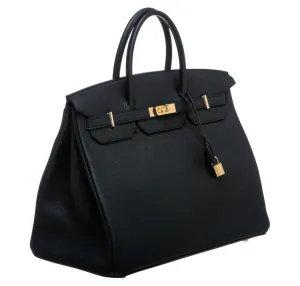 Hermès Birkin 40 Noir (Black) Togo Gold Hardware GHW A Stamp 2017 <!18891706>