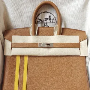 Hermès Birkin Limited Edition 25 Gold/Ambre Officier Togo Palladium Hardware PHW