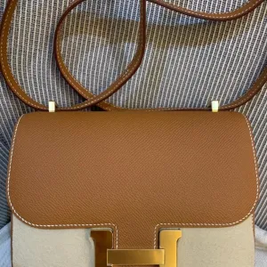 Hermès Constance 18 Gold Epsom Gold Hardware GHW