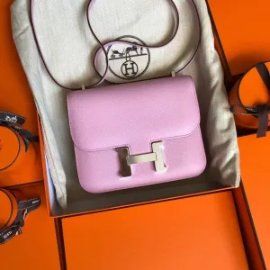 Hermès Constance 18 Mauve Sylvestre Epsom Palladium Hardware PHW