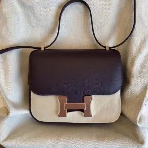 Hermès Constance 18 Raisin Epsom Rose Gold Hardware RGHW