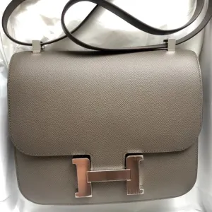 Hermès Constance 24 Gris Etain Epsom Palladium Hardware PHW