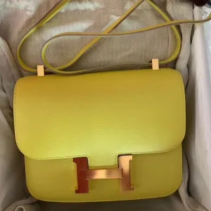 Hermès Constance 24 Lime Evercolor Gold Hardware GHW