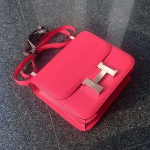 Hermès Constance 24 Rose Extreme Epsom Palladium Hardware PHW