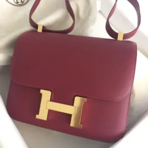 Hermès Constance 24 Rubis Epsom Gold Hardware GHW