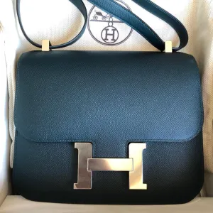 Hermès Constance 24 Vert Cyprès Epsom Palladium Hardware PHW