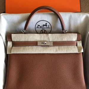 Hermès Kelly 32 Gold Togo Palladium Hardware PHW