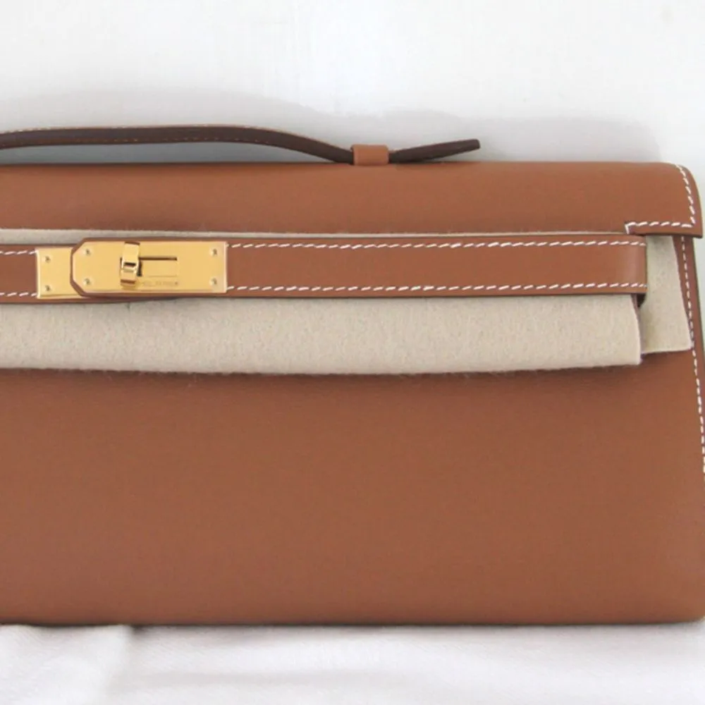 Hermès Kelly Cut Gold Swift Gold Hardware GHW