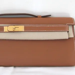 Hermès Kelly Cut Gold Swift Gold Hardware GHW