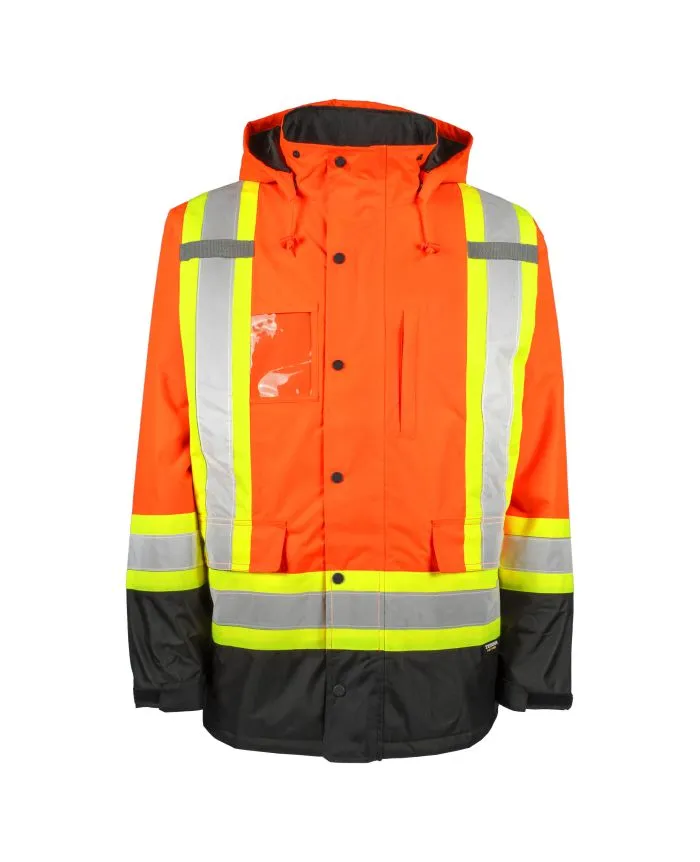 Hi-Vis Insulated Parka for Ultimate Cold Weather Protection - Durable, Comfortable, and Perfect for Workers in Harsh Conditions