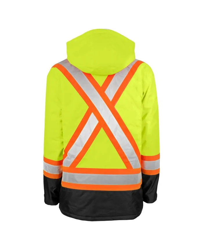 Hi-Vis Insulated Parka for Ultimate Cold Weather Protection - Durable, Comfortable, and Perfect for Workers in Harsh Conditions