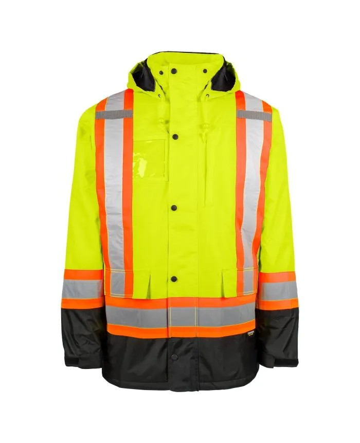Hi-Vis Insulated Parka for Ultimate Cold Weather Protection - Durable, Comfortable, and Perfect for Workers in Harsh Conditions