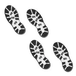 Ho Ho Ho Christmas Shoe Prints