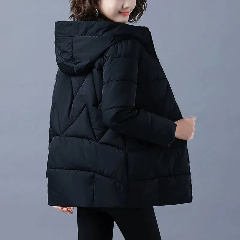 Hooded Cotton Padded Parka Jacket Winter Jacket For Women