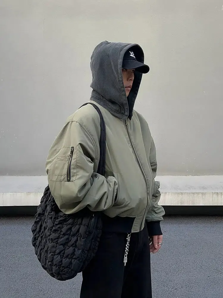 Hooded Double-Sided Leather Jacket