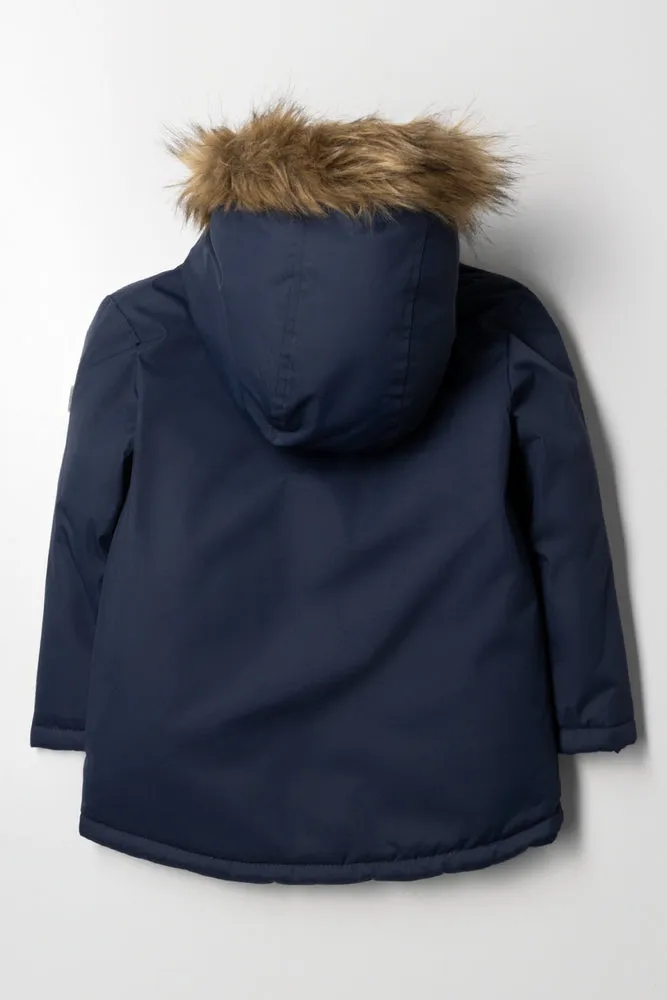 Hooded Park Jacket Navy