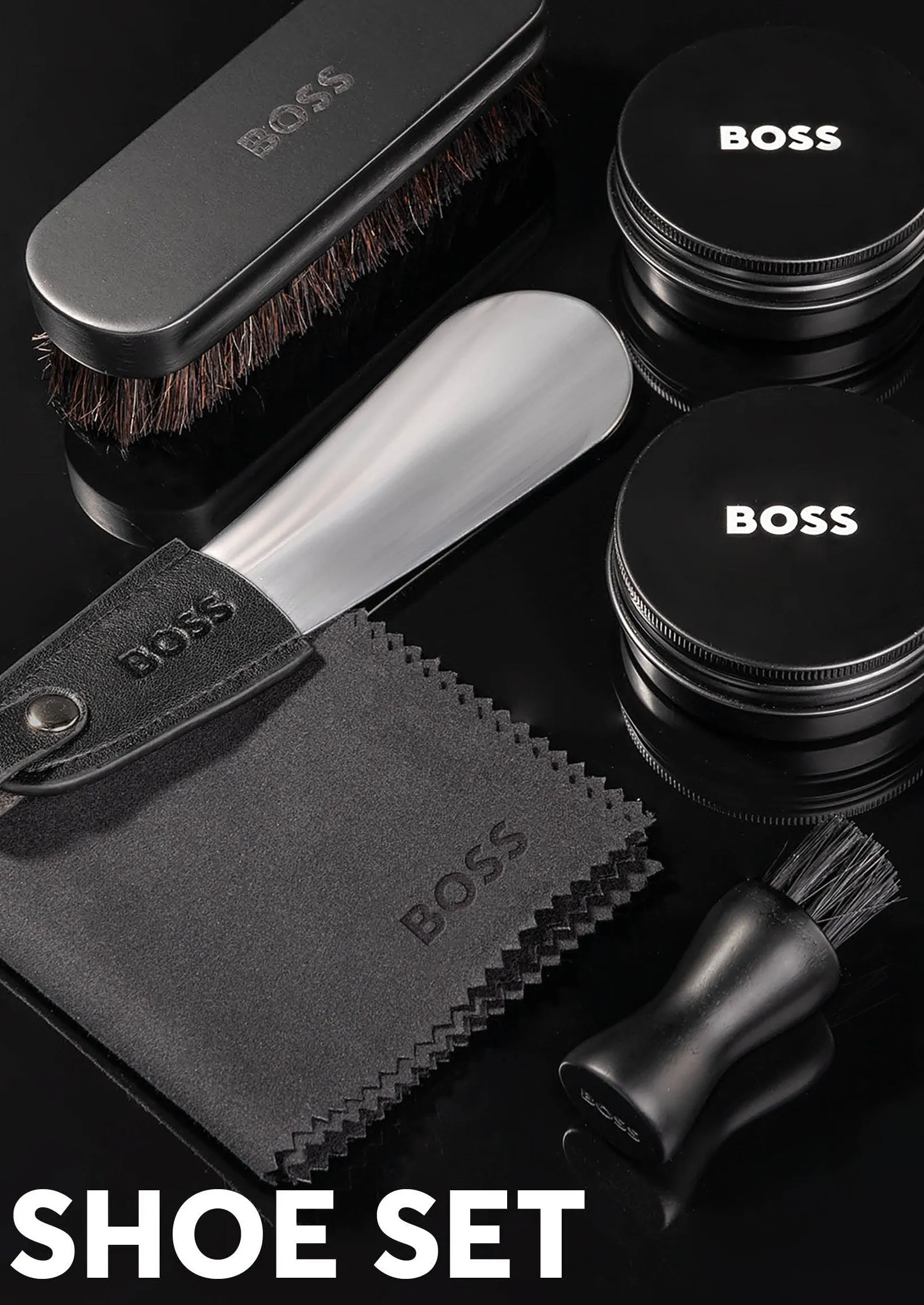 HUGO BOSS HAS321A-Shoe care kit Iconic Black