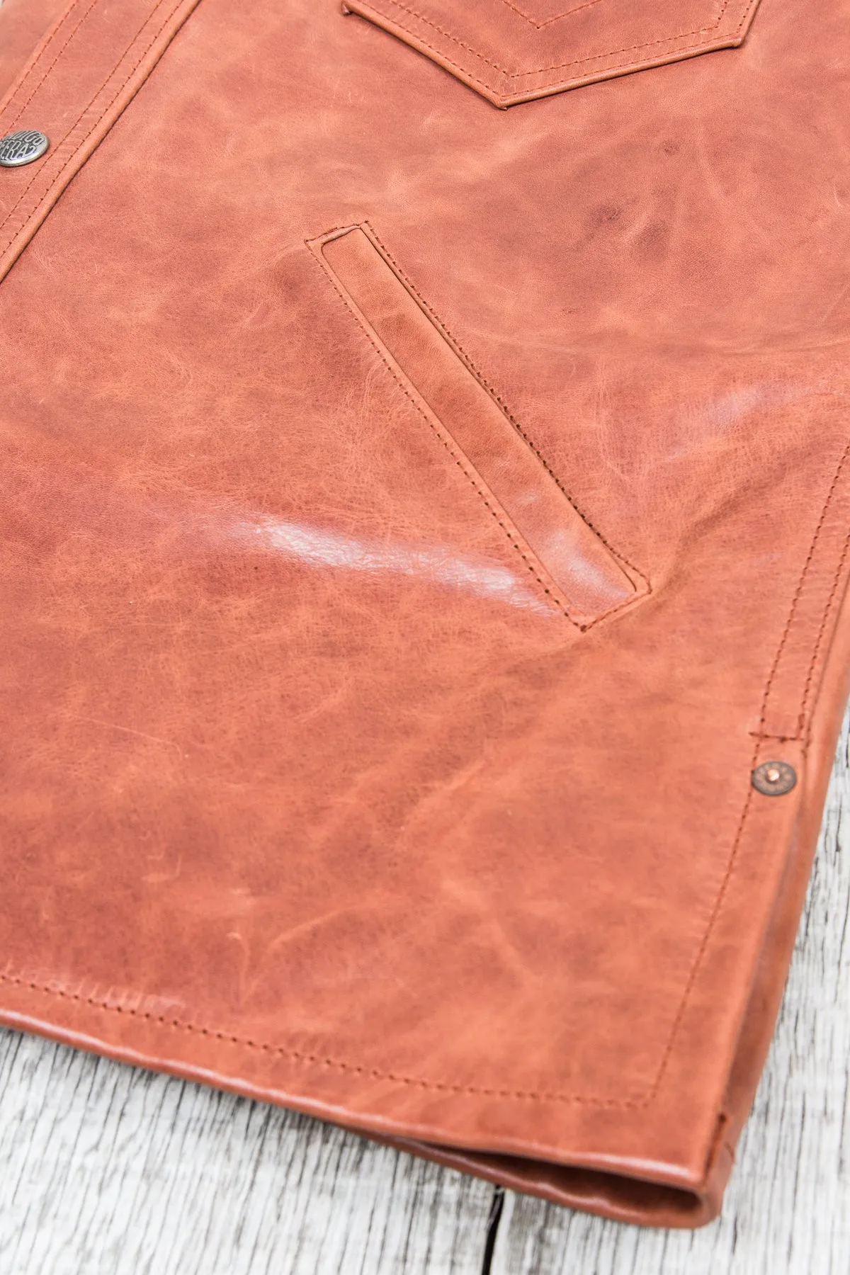 Indigofera Eagle Rising Horsehide Leather Jacket
