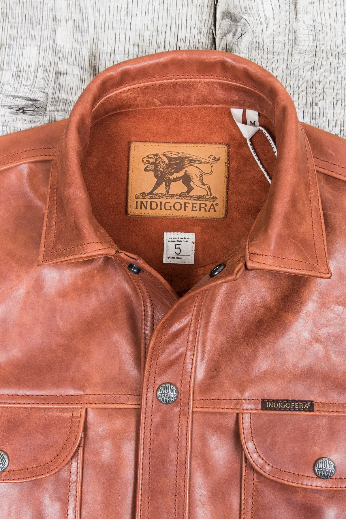 Indigofera Eagle Rising Horsehide Leather Jacket