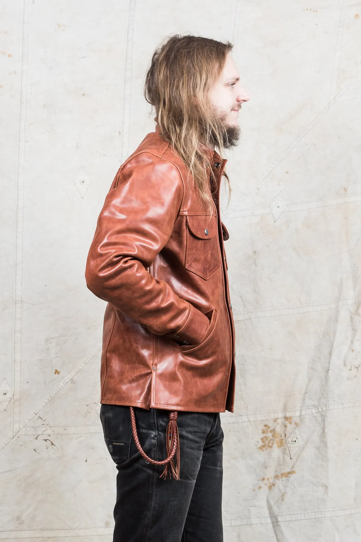 Indigofera Eagle Rising Horsehide Leather Jacket