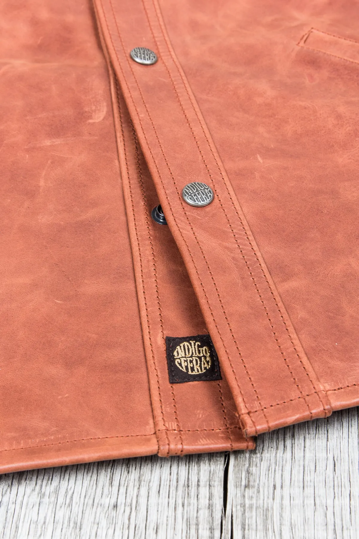 Indigofera Eagle Rising Horsehide Leather Jacket