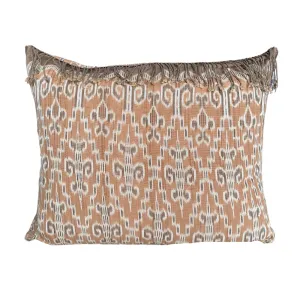 Indonesian Textile Pillow Orange 20x24