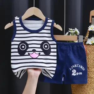 INSTOCK-Children's pure cotton sleeveless set