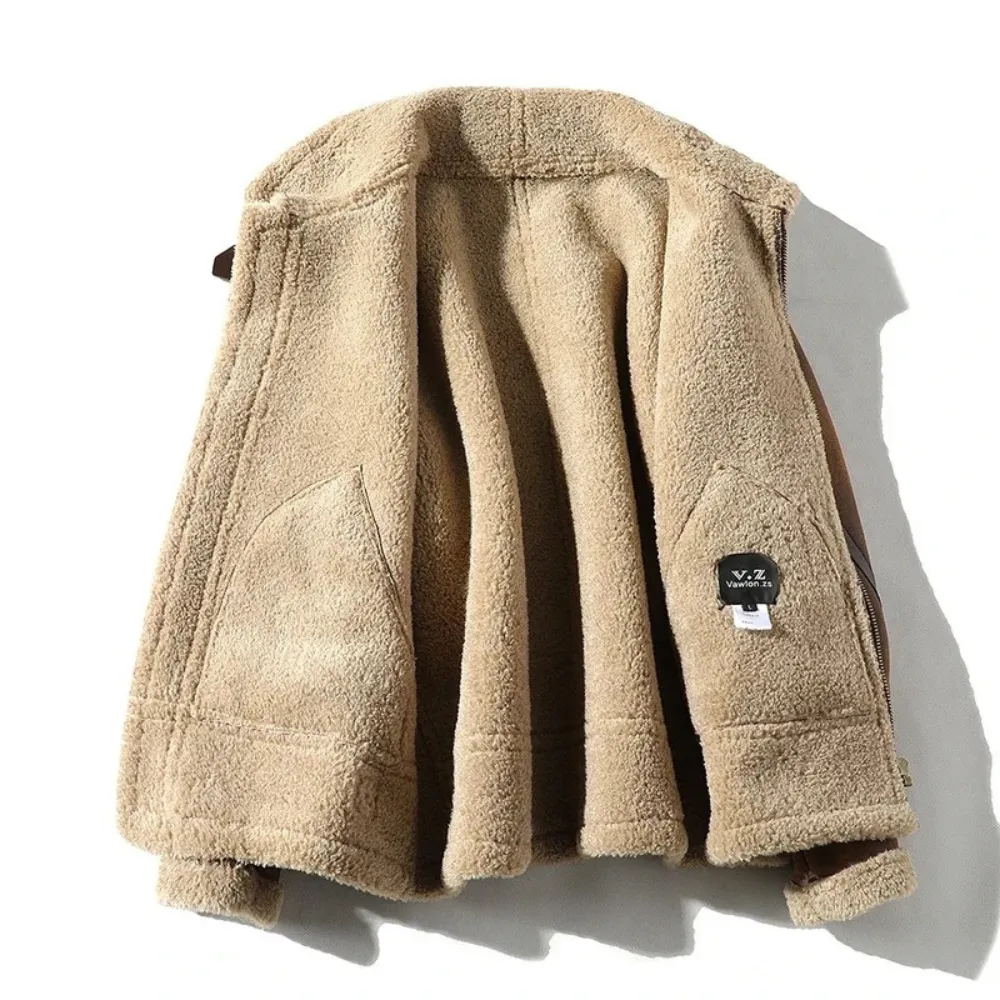 Jameson Aviator Fur Leather Jacket